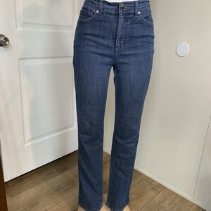 Jones New York Jeans Women Size 8 Regular Sutton Straight Blue Denim mom jeans